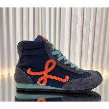 Loewe Sneakers Flow Runner High-Top Sneakers Nylon & Suede Leather 09-2024