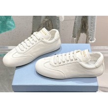Prada women'/men's Deer low-top leather sneakers in white 2024