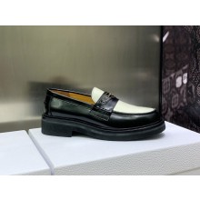 Dior Black/white Brushed Calfskin boy loafer 2023