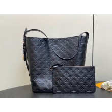 Louis Vuitton Monogram Empreinte leather ALL IN GM Bag M13044 BLACK 2025