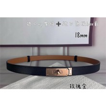 HERMES Kelly 18 belt  in Epsom calfskin black/pink gold 2025