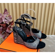 Hermes Gigi 50 sandals with crystal black 2024
