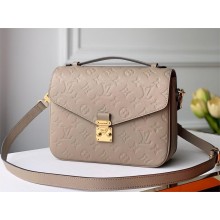 Louis Vuitton Pochette Metis Monogram Empreinte Leather Bag M44881 Turtledove 2025