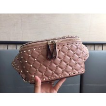 Valentino Rockstud Spike Belt Bag 0046L NUDE PINK 2018