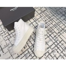 Prada lace-up canvas sneakers white 2024