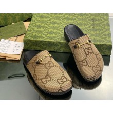 Gucci Women's/men's Maxi GG Slippers canvas 08 2024
