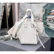 LOEWE Compact Hammock in satin calfskin WHITE GLAZE 2023