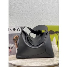 loewe LARGE Puzzle Hobo bag in nappa calfskin BLACK