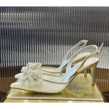 RENÉ CAOVILLA  75mm Floriane pumps gold 2025