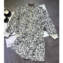 Louis Vuitton 1AGPYY Botanical Print Silk Shirt  2025