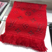 Louis Vuitton Logomania Scarf Red 2018