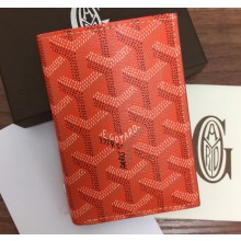 Goyard Saint Pierre Card Holder Wallet Orange