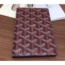 Goyard Grenelle Passport Holder Wallet Burgundy