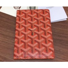 Goyard Grenelle Passport Holder Wallet Orange