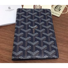 Goyard Grenelle Passport Holder Wallet Dark Blue