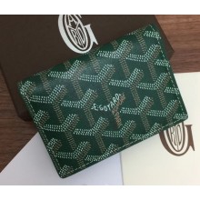 Goyard Malesherbes Card Case Wallet Green