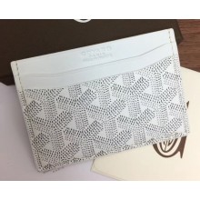 Goyard Saint Sulpice Credit Card Holder Wallet White
