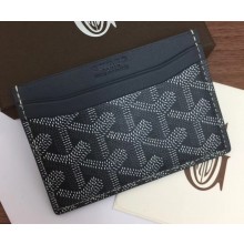 Goyard Saint Sulpice Credit Card Holder Wallet Gray