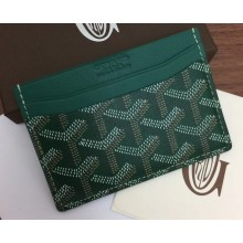 Goyard Saint Sulpice Credit Card Holder Wallet Green