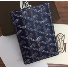 Goyard Saint Pierre Card Holder Wallet Dark Blue