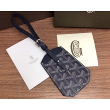Goyard Luggage Tag Bag Charm Dark Blue