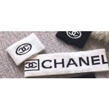 Chanel Logo Headband White