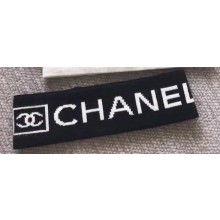 Chanel Logo Headband Black