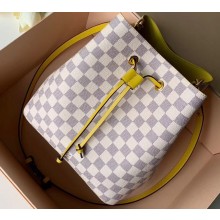 Louis Vuitton Damier Azur Canvas NeoNoe Bucket Bag N40151 Yellow