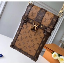 Louis Vuitton Trunks Phone Holder Mini Chain Bag M63913 Monogram Reverse Canvas 2019