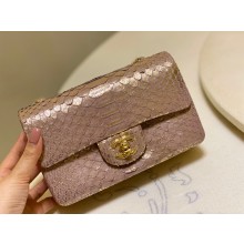 Chanel Python Classic Flap Small Bag A1116 07 2021