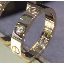 Cartier Real 18K love ring with diamond small Yellow Gold