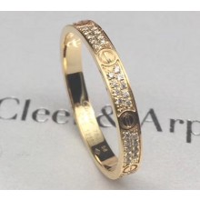 Cartier Real 18K love ring diamond-paved extra small Yellow Gold