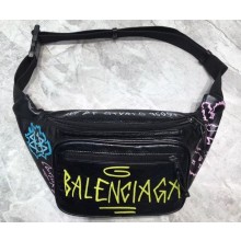 Balenciaga Explorer Belt Pack Bag Graffiti Black/Multicolor