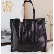 Balenciaga Bazar Shopper M Shopping Tote Bag Black
