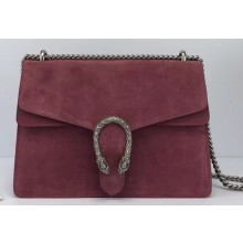 Gucci Suede Dionysus Medium Shoulder Bag 403348/400235 Date Red