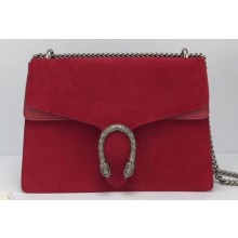Gucci Suede Dionysus Medium Shoulder Bag 403348/400235 Red