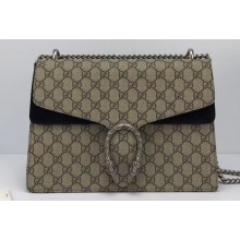 Gucci GG Supreme Canvas Dionysus Medium Shoulder Bag 403348/400235 Black