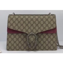Gucci GG Supreme Canvas Dionysus Medium Shoulder Bag 403348/400235 Date Red