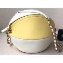 Chanel Beach Ball Bag AS0512 White/Yellow 2019
