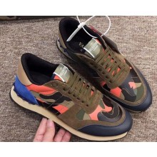 Valentino Camouflage Rockrunner Sneakers For Woman/Men 09