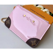 Louis Vuitton Vernis Miroir Patent Leather Venice Key Pouch Bag M63853 Rose Ballerine Pink 2019