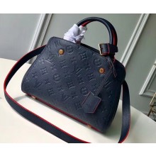 Louis Vuitton Monogram Empreinte Leather Montaigne BB Bag M42747 Marine rouge