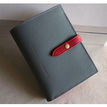 Celine Bicolour Medium Strap Multifunction Wallet Baby Blue/Red