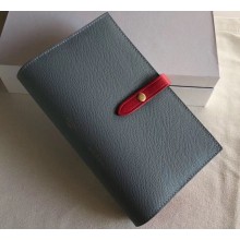 Celine Bicolour Large Strap Multifunction Wallet Baby Blue/Red