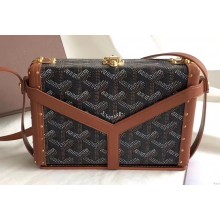 Goyard Minaudiere Trunk Case Bag Brown 2019