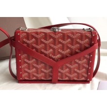 Goyard Minaudiere Trunk Case Bag Red 2019