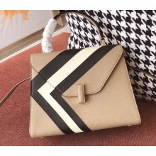Valextra Stripes Iside Medium Bag Beige