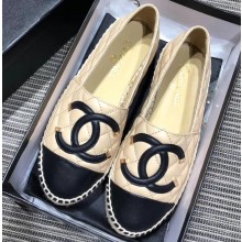 Chanel CC Filigree Espadrilles Beige/Black 2019