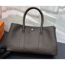 Hermes Leather Mini Garden Party Bag Etoupe
