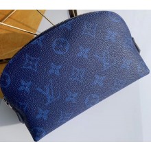 Louis Vuitton Cosmetic Pouch PM Bag Monogram Blue
